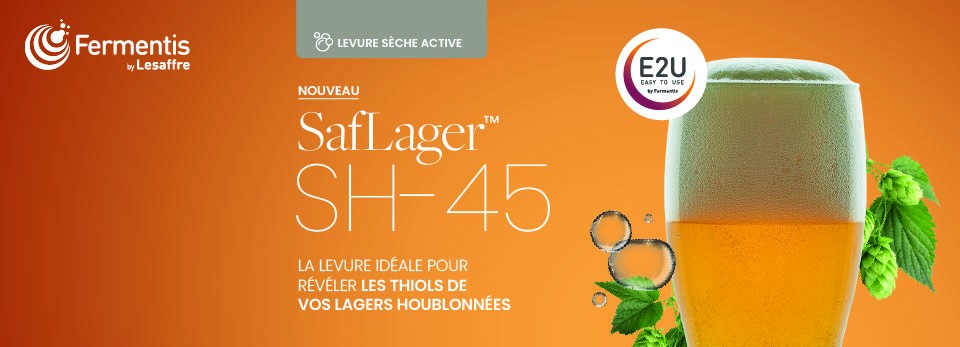 Lagers houblonnées : L'explosion exotique avec la nouvelle levure SafLager™ SH-45